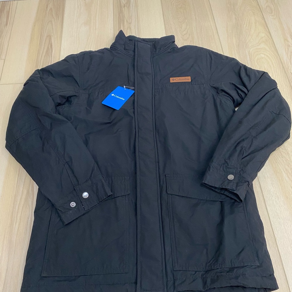 Men’s Columbia Mountain Cabin Casual Jacket Size Small Black